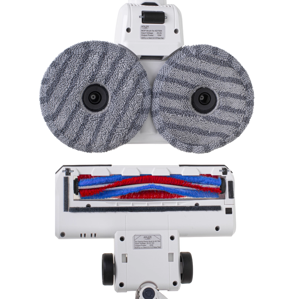 Aspirator fără fir 2 în 1, cu 2 baterii și curățare uscată/umedă